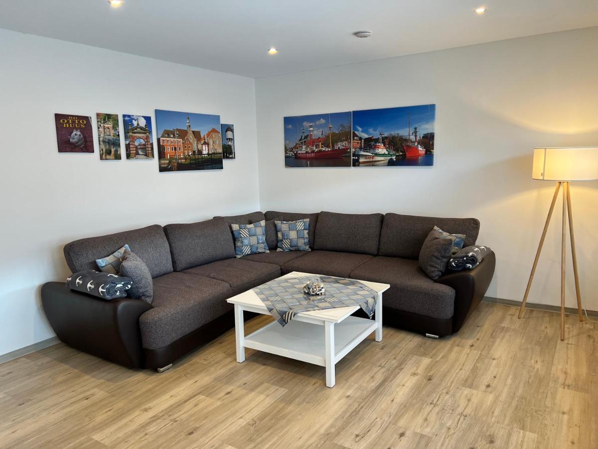 Ferienwohnung Wippsteert - 5 Sterne - Mit Balkon Und Pkw Stellplatz Emden Exterior foto
